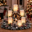 Christmas Lighted Centerpiece with Flameless Candles