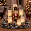 Christmas Lighted Centerpiece with Flameless Candles