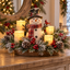 Christmas Lighted Centerpiece with Flameless Candles