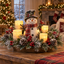 Christmas Lighted Centerpiece with Flameless Candles