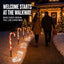 Solar Candy Cane Pathway Lights with Projection