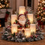 Christmas Lighted Centerpiece with Flameless Candles