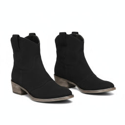Western Ankle Boots | Block Heel Pointed Toe Booties for Women – EDEN