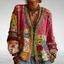 Women's Boho Knit Jacket, Relaxed Fit Long Sleeve Layering Cardigan