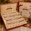 Santa Claus Advent Calendar with 24 Glass Ornaments