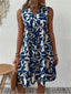 A-Line Dress | Floral Print, V-Neckline 1