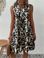 A-Line Dress | Floral Print, V-Neckline 3