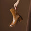 Ankle Boots | Black Leather, Block Heel, Side Zip 1