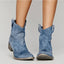 Ankle Boots | Western Stitching, Flat Block Heel Suede 0