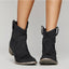 Ankle Boots | Western Stitching, Flat Block Heel Suede 2