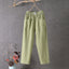 Ankle Pants | Straight Leg, Elastic Waist, Pockets 0