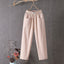 Ankle Pants | Straight Leg, Elastic Waist, Pockets 3