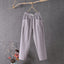 Ankle Pants | Straight Leg, Elastic Waist, Pockets 4