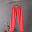Ankle Pants | Straight Leg, Elastic Waist, Pockets 5