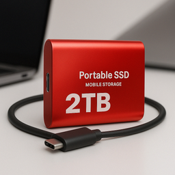 High-Speed External Portable SSD USB-C 1050MB/s