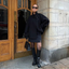 Bheki Chic Stand-Up Collar Long Sleeve Winter Coat for Women - Elegant Button Down Design 0