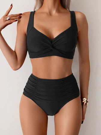 Bikini | High Waisted Briefs, Supportive Top 0