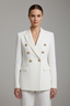 Blazer | Double-Breasted Front, Gold-Tone Buttons 6