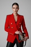 Blazer | Double-Breasted Front, Gold-Tone Buttons 7