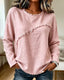 Blouse | Asymmetrical Round Neck, Fringed Edges 0