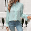Blouse | Checked Pattern, Ruffle Details 0