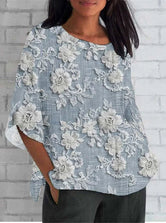 Blouse | Floral Pattern, Relaxed Fit 1