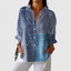Blouse | Printed Pattern, Adjustable Sleeves 0