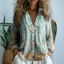 Blouse | Relaxed Fit, Lightweight Nature Print 4
