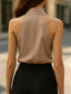 Blouse | Sleeveless, Halter Neck Tie Detail 7