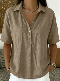 Blouse | V-Neck, Short Sleeves 0