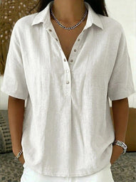 Blouse | V-Neck, Short Sleeves 3