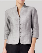 Blouse | Vintage Long Sleeves, Stand-Up Collar 1