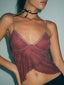 Cami Top | Crisscross Design, V-Neck 0