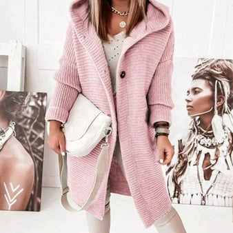 Cardigan Jacket | Relaxed Fit, Hooded Knit 3