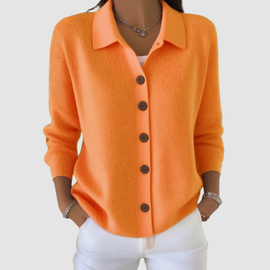 Cardigan Sweater | Button-Up Front, Lapel Collar 0
