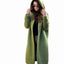 Cardigan | Hooded, Ribbed Knit Maxi Length 1