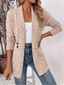 Cardigan | Long Cut, Decorative Waist Buttons 0