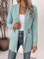 Cardigan | Long Cut, Decorative Waist Buttons 3