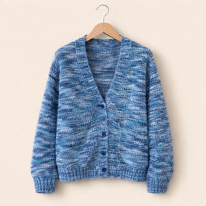 Cardigan | Open-Front, Multicolour Striped, Long Sleeve 3