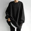 Cardigan | Oversized Tunic Length, Drop Shoulder Crewneck 0