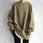 Cardigan | Oversized Tunic Length, Drop Shoulder Crewneck 1