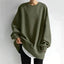 Cardigan | Oversized Tunic Length, Drop Shoulder Crewneck 2