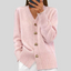 Cardigan | V-Neckline, Fitted Silhouette, Heart-Shaped Buttons 0