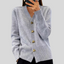 Cardigan | V-Neckline, Fitted Silhouette, Heart-Shaped Buttons 1