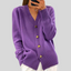 Cardigan | V-Neckline, Fitted Silhouette, Heart-Shaped Buttons 2