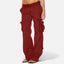 Cargo Pants | Straight Leg, Mid-Rise Waist, Multiple Pockets 0