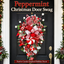 Peppermint Christmas Door Swag with Candy Cane Details
