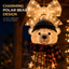 Polar Bear Cascading Christmas Light Decoration