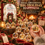Christmas Countdown Calendar Box with 24 Ornaments