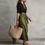 Co Ord Set | Button-Down Blouse, Tie-Waist Midi Skirt 4